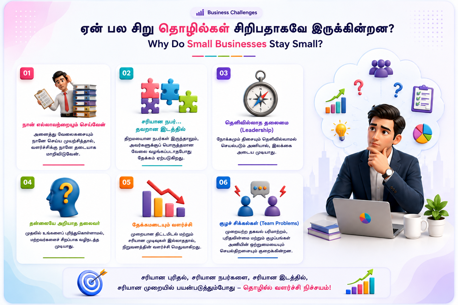 Why Do Small Businesses Stay Small? Tamil business challenges overview